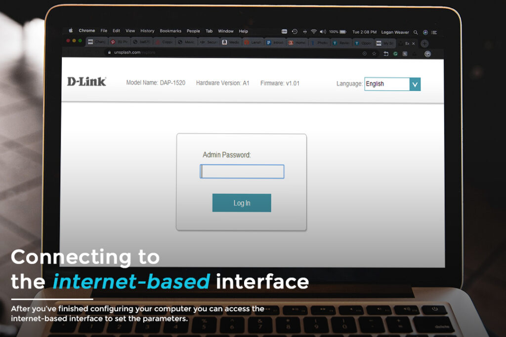 Connecting to the internet-based interface